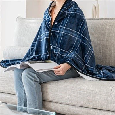 Selimut Selendang Flanel dan Sherpa